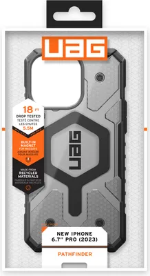 Produktbild von Urban Armor Gear 114301113131, Cover, Apple, iPhone 15 Pro, 17 cm (6.7"), Grau
