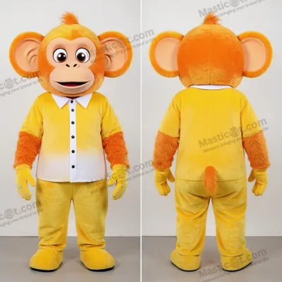 Produktbild von Fröhlicher MASTICOT gelber Orang-Utan-Maskottchen