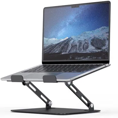 Produktbild von Geoptimalisierte Titel Ibenzoa® Ergonomischer Laptopständer mit verstellbarer Höhe und stabiler Basis für SchreibtischeKurze Verkaufsbeschreibung Entdecken Sie den Ibenzoa® Ergonomischen Laptopständer, der Ihnen hilft, eine gesunde Körperhaltung zu bewahren. Mit seiner verstellbaren Höhe und stabilen Basis ist er ideal für jeden Schreibtisch.Ausführliche Produktbeschreibung Der Ibenzoa® Ergonomische Laptopständer ist aus hochwertigem Material gefertigt und bietet eine optimale Lösung für alle, die viel a