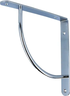 Produktbild von Regalträger massiv Stahl Regalwinkel Garderobenkonsole 220x220mm Regalbodenhalter Chrom glänzend