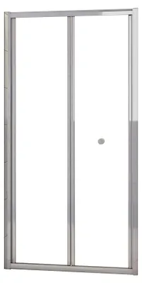 Produktbild von AICA Falttür 70x185cm Nischentür 5mm ESG Klarglas ,Links/rechts montierbar,Komplett Chrom-Optik Faltbar Dusche Faltduschtür
