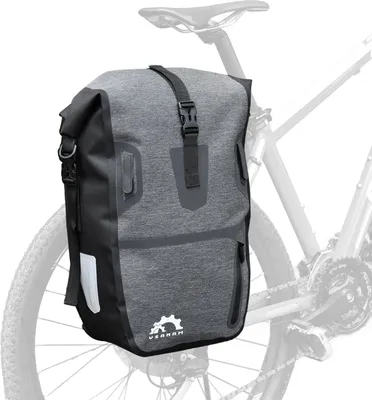 Produktbild von Wasserdichte Fahrrad-Gep?cktasche Fahrrad-Gep?cktr?ger-Satteltasche mit Schultergurt