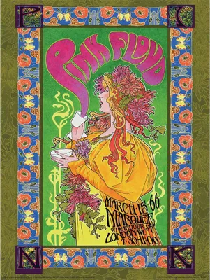 Image de Pink Floyd - imprimé "'66" PM9084 (40 cm x 30 cm) (coloré)