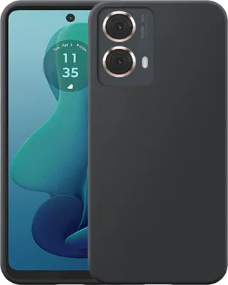Immagine prodotto di Adatto per Motorola Moto G 2024 Custodia del telefono Custodia flessibile in silicone TPU - Custodia posteriore flessibile in silicone TPU - Nero - Smartphonics