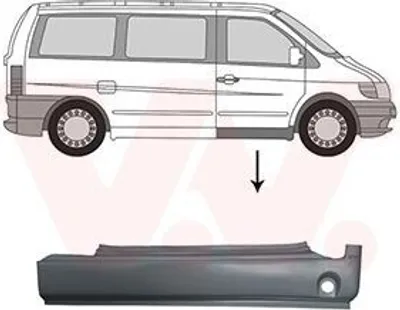 Produktbild von VAN WEZEL 3078104 Schweller Reparaturblech Einstiegblech Vorne Rechts passend für MERCEDES-BENZ VITO Bus (638) V-Klasse (W638/2) VITO Kasten (638)