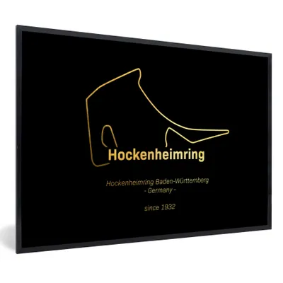 Produktbild von MuchoWow® Gerahmtes Poster Deutschland - Formel 1 - Rennstrecke 90x60 cm - Poster mit Schwarzem Bilderrahmen Wandposter Rahmen Foto Bilder - Fotorahmen - Foto-Plakat