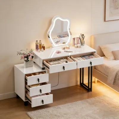 Obrázek produktu pro Praktický stolek, moderní design. Toaletní stolek, rozkládací designový psací stůl (pouze v kombinaci s toaletním stolkem)