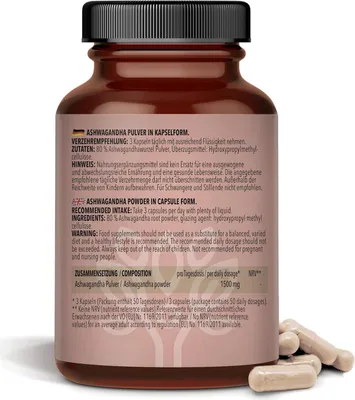 Zdjęcie produktu dla BODYLAB Ashwagandha w proszku - 150 kapsułek