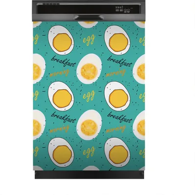 Produktbild von Magnete Dekorative 60x80 cm Küche Magnetmatte Spülmaschine - Halb gekochtes Ei