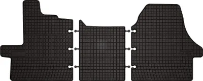 Immagine prodotto di Tappetini auto in gomma adatto per Fiat Ducato III (2006-2014, furgone, tipo 250) neri, set 3 pz, con fissaggi