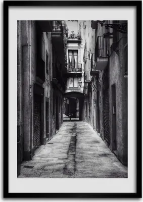 Produktbild von Bild - Bilderrahmen - Foto - 70 cm x 100 cm - MDF - Rahmen - Wandkunst - Barcelona Spanien