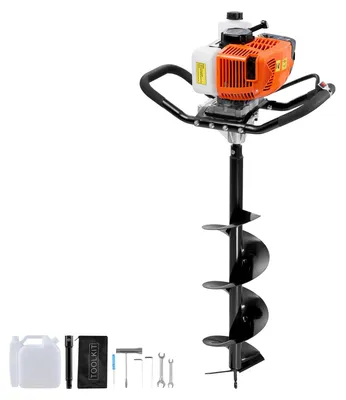 Productafbeelding van Grondboor - Palenboor - Bollenboor - Tuinboor - Benzindboor - 63cc Motor - 20 cm Legeringsstaal Boorbit