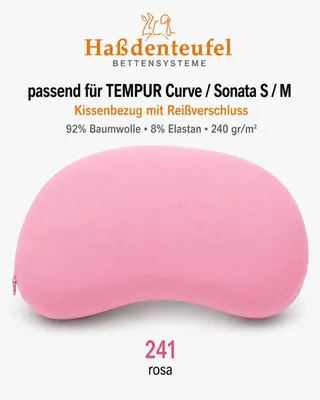 Produktbild von Kissenbezug passend für TEMPUR Curve & Sonata S/M – 61 × 40 cm, KI-generiertes Bild