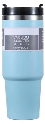 Productafbeelding van 30oz Drinkbeker met Deksel en Rietje - Blauw