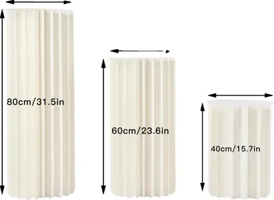 Image de Porte-fleurs, design moderne, lot de trois, BLANC