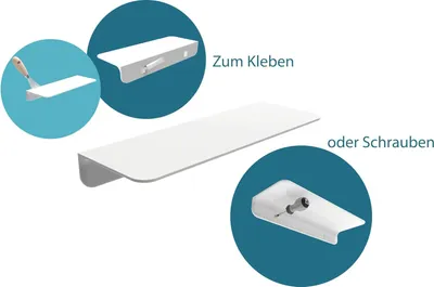 Produktbild von Selbstklebendes Duschregal - Badezimmerregal - weiß - 1 Stück