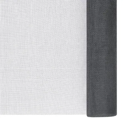 Image de vidaXL Moustiquaire en fibre de verre 100x1000 cm Gris