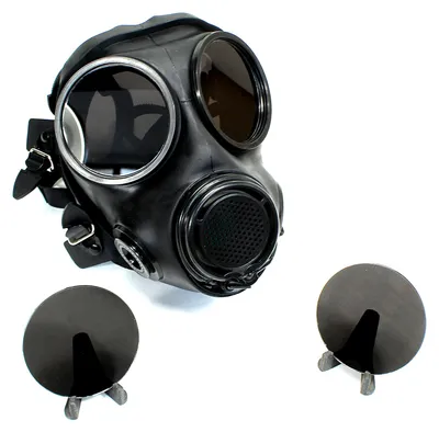 Produktbild von Ersatzgläser für Gasmaske FMJ08 / MF22 Schwarz Linsen Gasmask