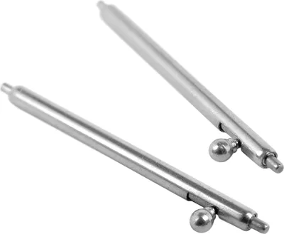 Produktbild von Minott ► 2x Federstege Edelstahl Ø 1,5mm easy click silberfarben , Stift-Länge:14 mm