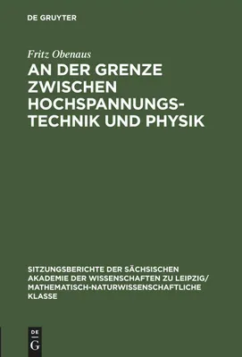 Produktbild von An der Grenze zwischen Hochspannungstechnik und Physik