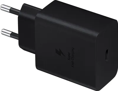 Produktbild von 45W Super-Schnell-Ladegerät für Original Samsung Galaxy M30s schwarz 4A Netzteil super-Fast-Charging USB-Typ-C-Adapter