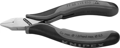 Image de Couteau latéral électrique ESD 115 mm, lame plate, avec étui | 4003773025139