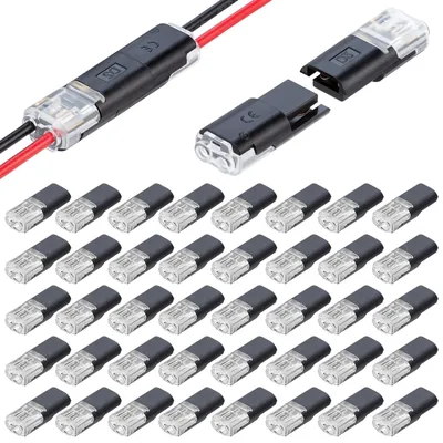 Zdjęcie produktu dla Złącze kablowe - Wodoszczelne - 2-pinowe - 40 sztuk - 18-22 AWG - 24 V 10 A