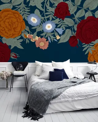 Produktbild von Coloray Fototapete 416x254 cm Latextapete Magicstick - Utensilienweinlese-Rosen-Orange