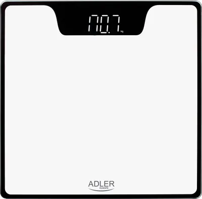 Productafbeelding van Adler AD 8174W, elektronische personenweegschaal, 180 kg, 100 g, wit, kg / lb, rechthoekig
