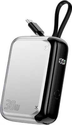 Produktbild von 4smarts Pocket, 10000 mAh, Lithium-Ion (Li-Ion), 30 W, Silber