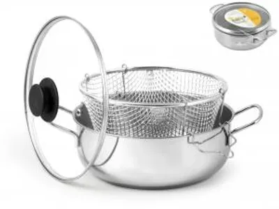 Immagine prodotto di Friggitrice Inox Royal Con Coperchio Cm24