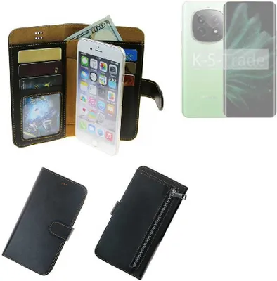 Produktbild von K-S-Trade Schutz Hülle kompatibel mit Realme P2 Pro 5G Klapphülle Case Phone cover Slim Handytasche Handy Hülle schwarz aus Kunstleder (1 Stk)