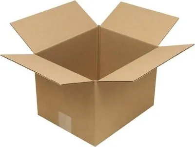 Produktbild von Faltkarton 1-wellig Höhenrillung Maße280x230x200mm Qualität1.20 B braun TRANSPAK