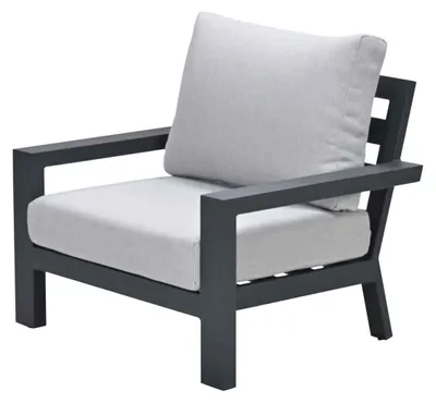 Produktbild von Garden Impressions Geneva Lounge Sessel - carbon black -  valley sand