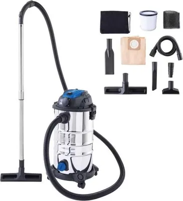 Zdjęcie produktu dla Odkurzacz do pracy na sucho i mokro Scheppach VC30 Premium, 1500 W, zbiornik ze stali nierdzewnej 30L
