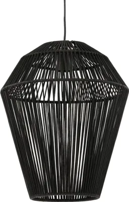 Produktbild von Light & Living - Hängeleuchte Deya - Schwarz - Ø45cm Hängelampe - Esstischlampe - Wohnzimmerlampe - Schlafzimmerlampe - Wohnzimmer