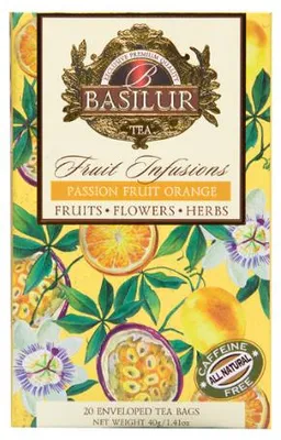 Obrázek produktu pro Ovocný čaj Basilur Passion Fruit Orange, sáčky - 20 ks x 2 g