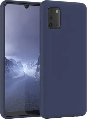 Produktbild von EAZY CASE Silikonhülle für Samsung Galaxy A31 Silikon Backcover Schutz in Blau