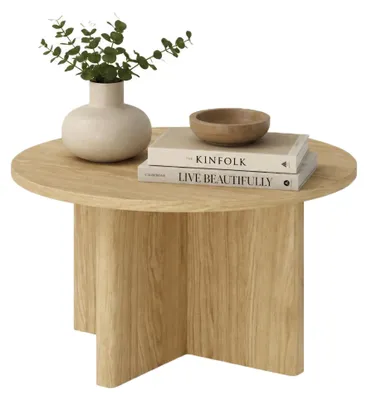Produktbild von Kasi - Couchtisch, 90x90x49h cm, Braun Eiche, Rund