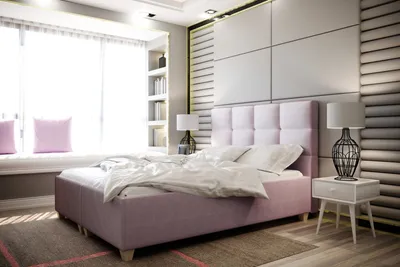 Produktbild von Polsterbett ITALIA Bett mit Lattenrost Doppelbett inkl. Bettkasten Schlafzimmer (Rosa, 160 cm)