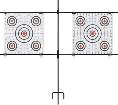 Obrázek produktu pro vidaXL Stojan na terče se střeleckými papíry 78x76 cm Ocel