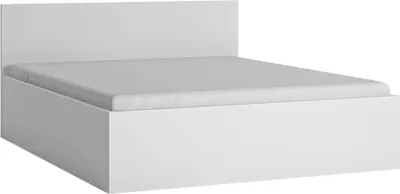 Produktbild von Bett Doppelbett 160 cm mit aufklappbarem Lattenrost in weiß FORTALEZA-129, B/H/T ca. 166,6/85,3/206,2 cm