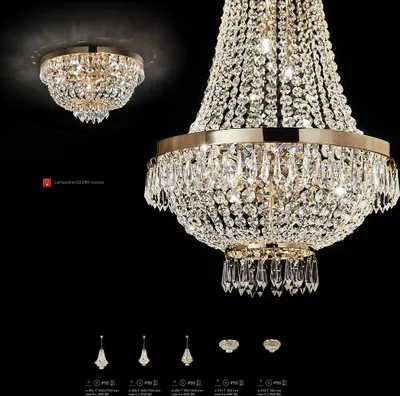 Produktbild von Empire Kronleuchter Ø450mm | Kristall | Antik | Golden | Lampe Leuchte Lüster Kristalllampe Kristallleuchte Lüsterlampe Lüsterleuchte