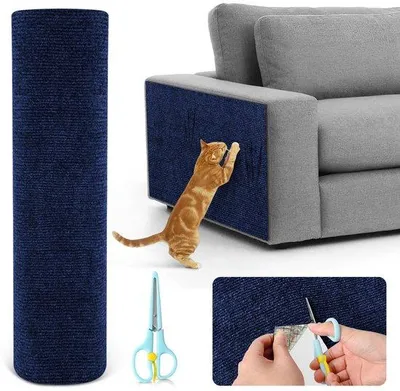 Obrázek produktu pro Samolepicí podložka proti škrábání koček, 2 m x 40 cm, chrání dveře a stěny