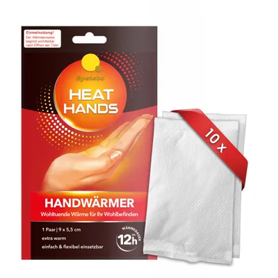 Produktbild von 1.02 Heat Hands Handwärmer - 10 Paar mit je 9 x 5,5 cm - Wärmepads