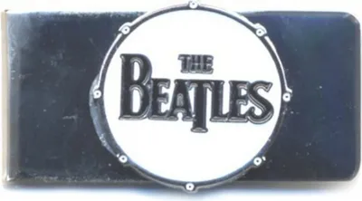 Obrázok produktu pre The Beatles - sponka na peniaze s logom bubna RO9681 (jedna veľkosť) (biela/modrá)