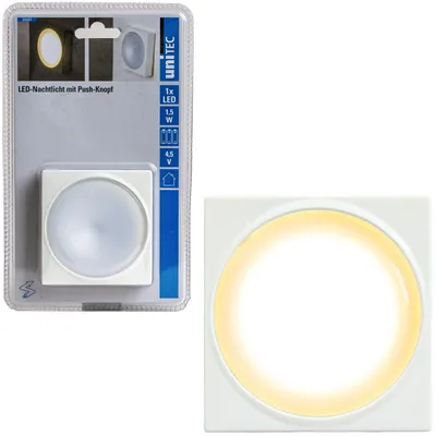 Produktbild von LED Nachtlicht mit Knopf Schrank Möbel Küche Unterbau Klebeleuchte Camping Licht