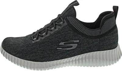 Zdjęcie produktu dla Skechers Elite Flex - Hartnell, Męski, Dorosły, Modne trampki, Czarny, Szary, Wzór, Sznurowane zamknięcie