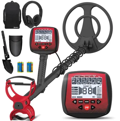 Immagine prodotto di Metal detector - Impermeabile IP68 - Con pinpointer - 30 cm di profondità - 5 modalità di rilevamento