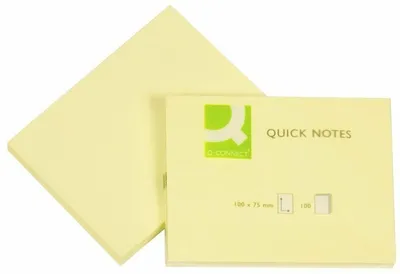 Produktbild von Haftnotizen 76x102mm 100 Blatt gelb Packung mit 12 Stück